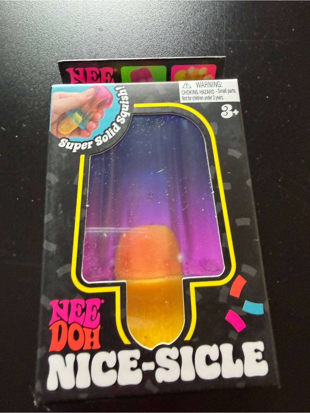 New Nee Doh Nice-Sicle Popsicle Rainbow Purple Pink Schylling Needoh Squishy Toy